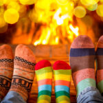 cold feet in front of fire