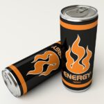 2 energy drink cans