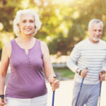 couple on a walk in the park