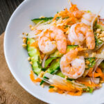 Vietnamese salad with shrimp